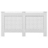 Cubiertas para radiador 2 unidades MDF blanco 152x19x81,5