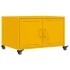 Mesa de centro acero amarillo mostaza 68x50x43,5