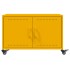 Mesa de centro acero amarillo mostaza 68x50x43,5