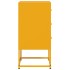 Mesita de noche acero amarillo mostaza 36x39x78