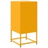 Mesita de noche acero amarillo mostaza 36x39x78