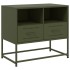 Mueble para TV de acero verde oliva 68x39x60,5