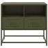 Mueble para TV de acero verde oliva 68x39x60,5