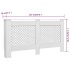 Cubiertas para radiador 2 unidades MDF blanco 152x19x81,5
