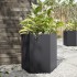 Jardineras hexagonales 2 uds acero negra 46x40x45