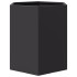 Jardineras hexagonales 2 uds acero negra 46x40x45