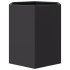 Jardineras hexagonales 2 uds acero negra 46x40x45