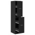 Armario botiquín madera de ingeniería negro 30x41x144,5
