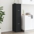 Armario botiquín madera de ingeniería negro 30x41x144,5