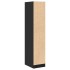 Armario botiquín madera de ingeniería negro 30x41x144,5