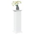 Pedestal expositor con almacenaje madera blanco 31x30x90