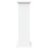 Pedestal expositor con almacenaje madera blanco 31x30x90