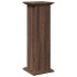Pedestal expositor con almacenaje marrón roble 31x30x90