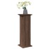 Pedestal expositor con almacenaje marrón roble 31x30x90