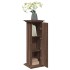 Pedestal expositor con almacenaje marrón roble 31x30x90
