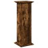 Pedestal expositor con almacenaje roble ahumado 31x30x90