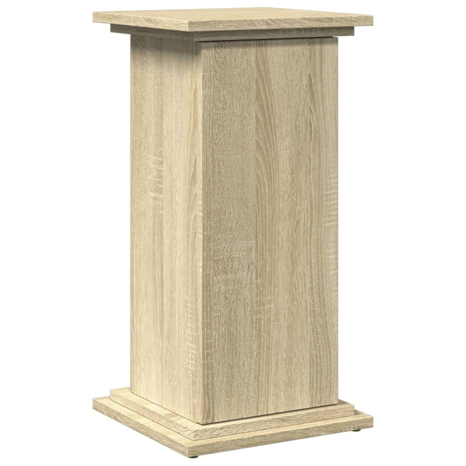 Pedestal expositor con almacenaje roble Sonoma 31x30x60