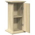 Pedestal expositor con almacenaje roble Sonoma 31x30x60