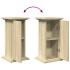 Pedestal expositor con almacenaje roble Sonoma 31x30x60