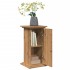 Pedestal expositor con almacenaje roble artisan 31x30x60