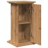 Pedestal expositor con almacenaje roble artisan 31x30x60