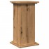 Pedestal expositor con almacenaje roble artisan 31x30x60