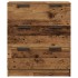 Aparador de madera de ingeniería envejecida 60x30x70