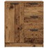 Aparador de madera de ingeniería envejecida 60x30x70