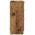 Aparador de madera de ingeniería envejecida 60x30x70