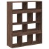 Estantería de madera de ingeniería marrón roble 100x33x125,5