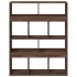 Estantería de madera de ingeniería marrón roble 100x33x125,5