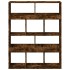Estantería madera de ingeniería roble ahumado 100x33x125,5