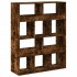 Estantería madera de ingeniería roble ahumado 100x33x125,5