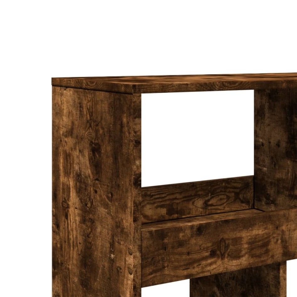 Estantería madera de ingeniería roble ahumado 100x33x125,5