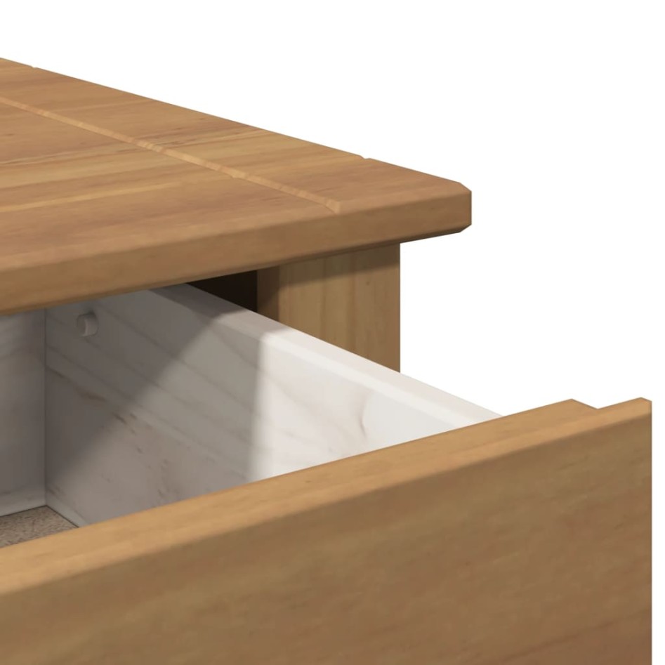 Mesita de noche Panama madera maciza de pino 46x40x57