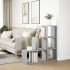 Librería divisor 3 niveles madera gris Sonoma 99x29x99