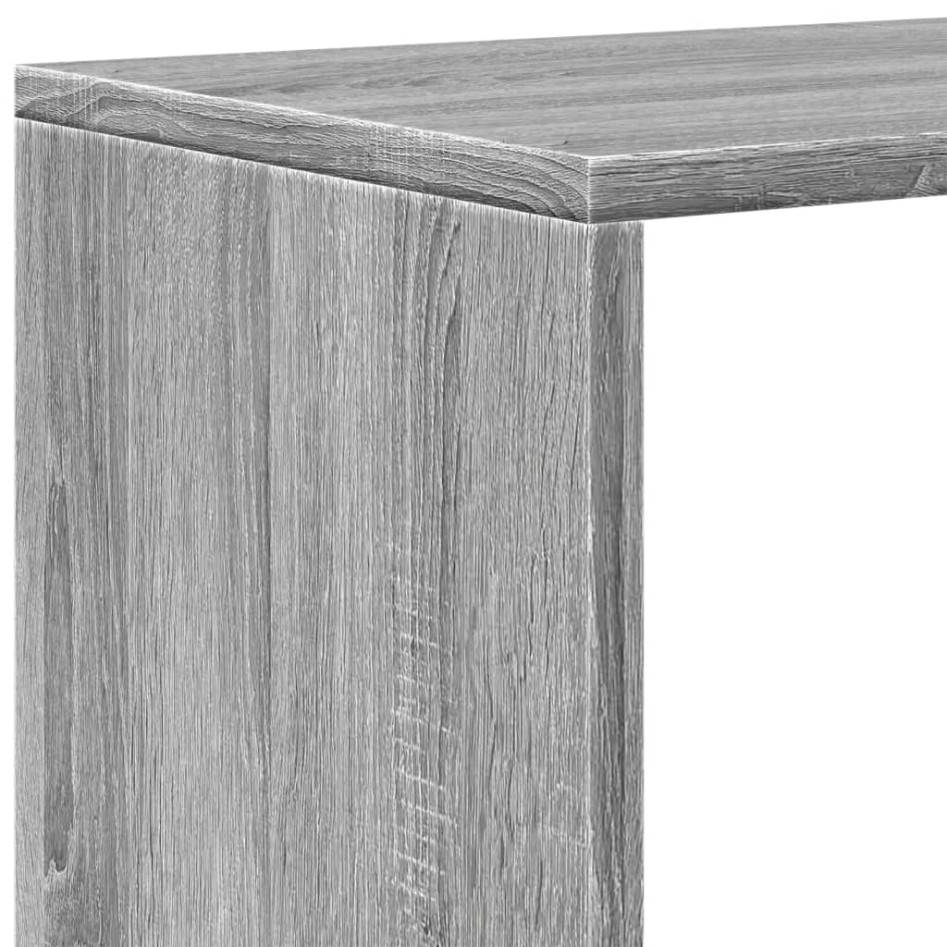 Librería divisor 3 niveles madera gris Sonoma 99x29x99