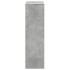 Librería divisor 3 niveles madera gris hormigón 99x29x99