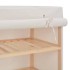 Mueble zapatero con funda de tela blanco 79x40x80