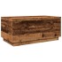Mesa de centro con luces LED madera envejecida 90x50x40