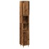 Armario de baño madera de ingeniería envejecida 30x30x190