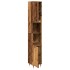 Armario de baño madera de ingeniería envejecida 30x30x190