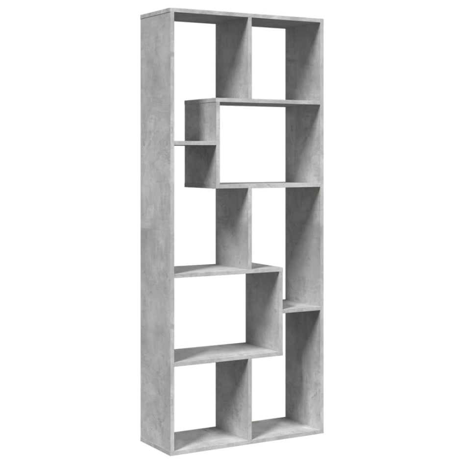 Librería divisora madera ingeniería gris hormigón