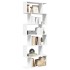 Librería divisor 6 niveles madera ingeniería blanco