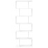 Librería divisor 6 niveles madera ingeniería blanco