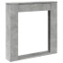 Borde de chimenea madera ingeniería gris hormigón 100x20x100