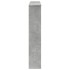 Borde de chimenea madera ingeniería gris hormigón 100x20x100