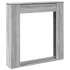 Borde de chimenea madera ingeniería gris Sonoma 100x20x100