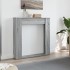 Borde de chimenea madera ingeniería gris Sonoma 100x20x100