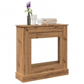 Borde de chimenea madera ingeniería roble artisan 90x30x90